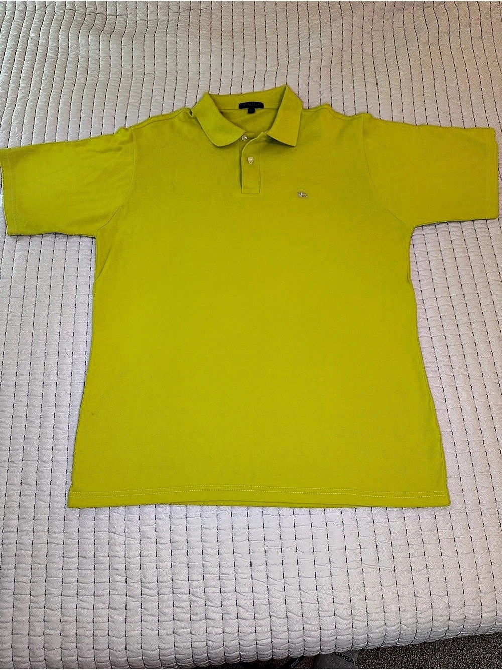 Burberry Men's Polo Shirt in Green Size XL Like New